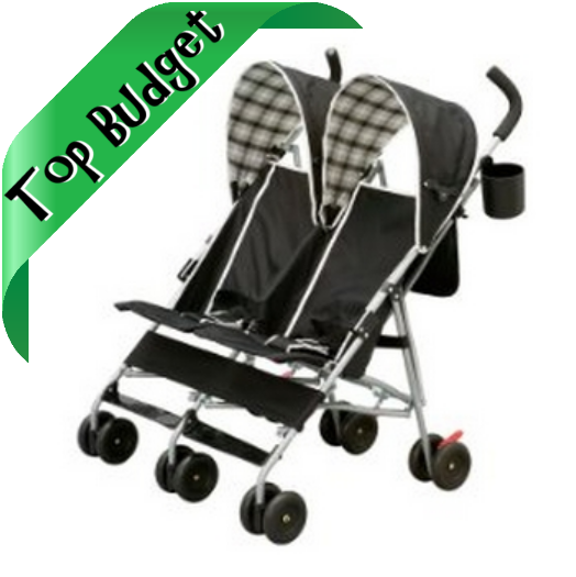 Top budget model: Delta City Street Side by Side Stroller, Black by Delta